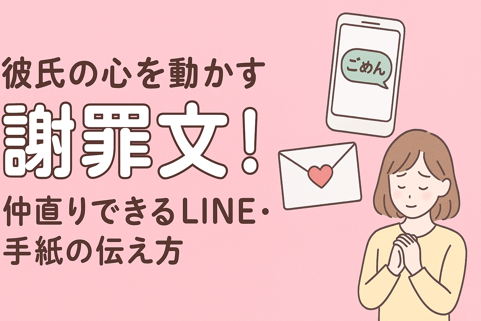 彼氏の心を動かす謝罪文！