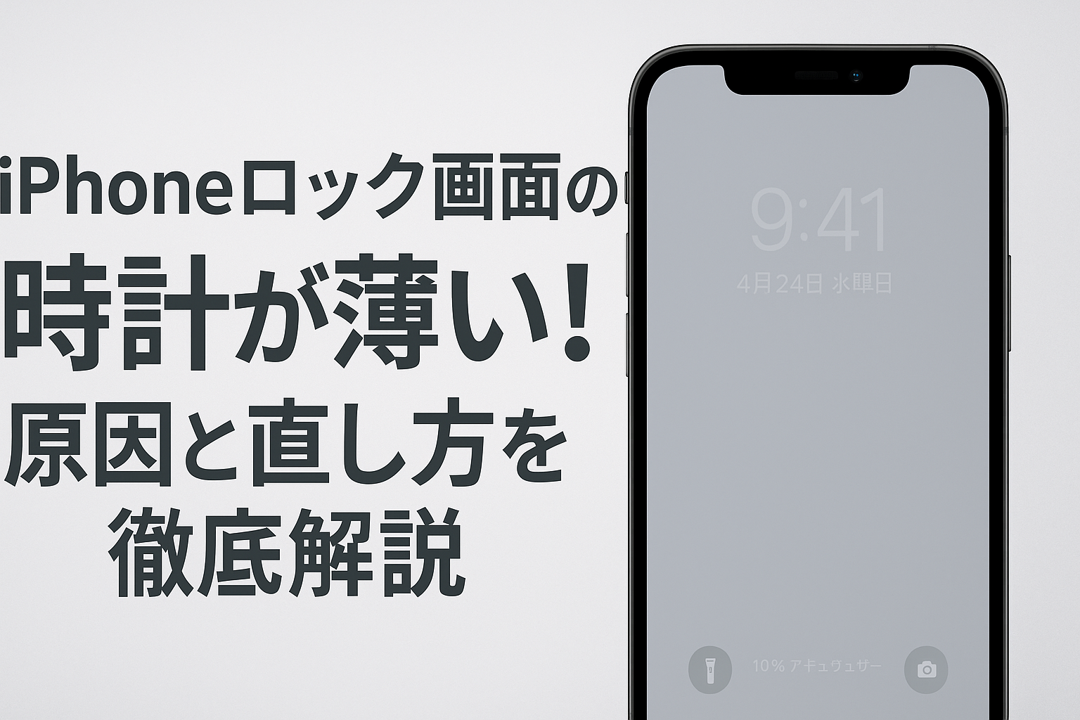 iPhoneロック画面