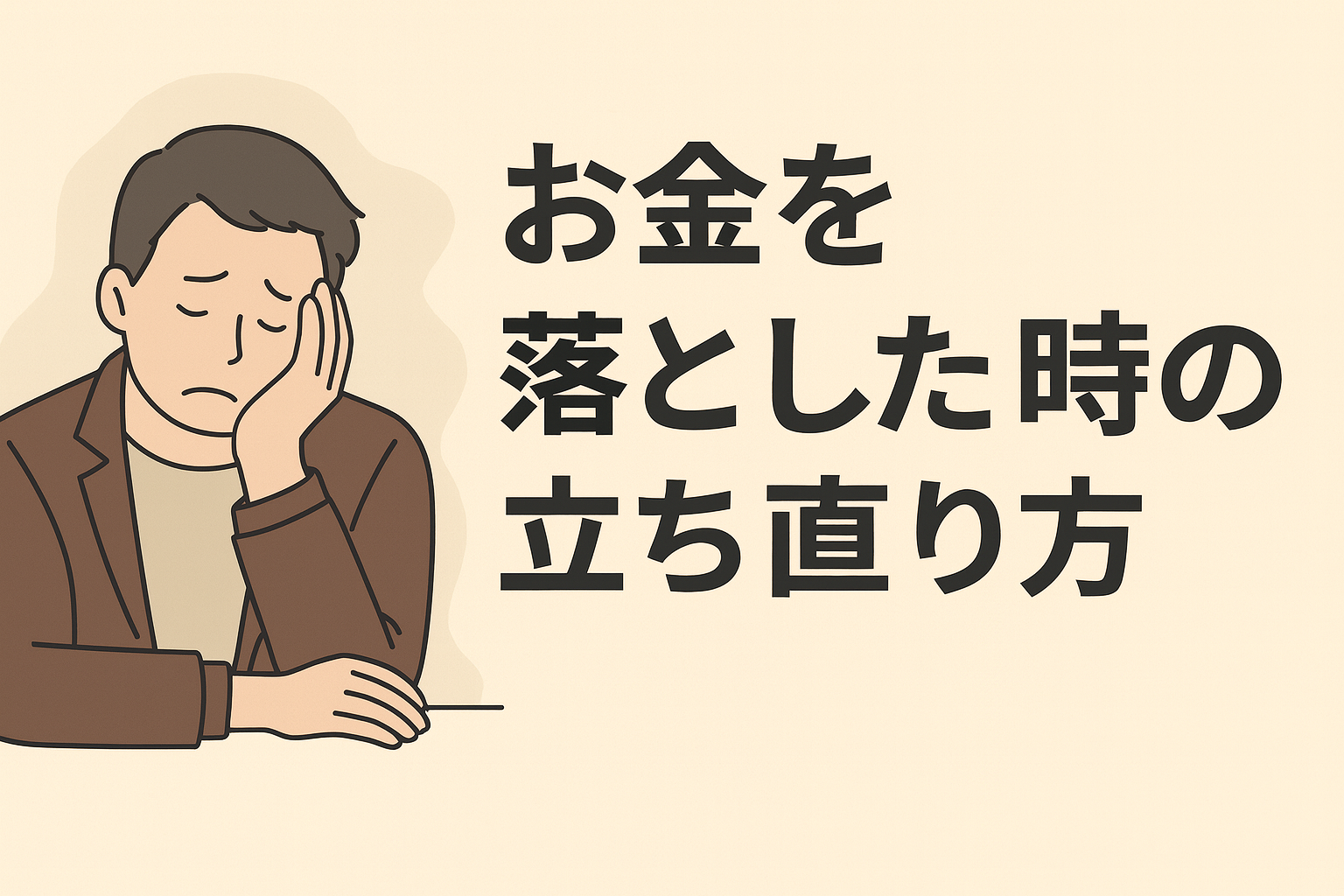 お金を落とした