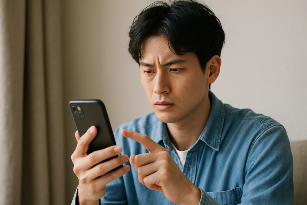 スマホ操作