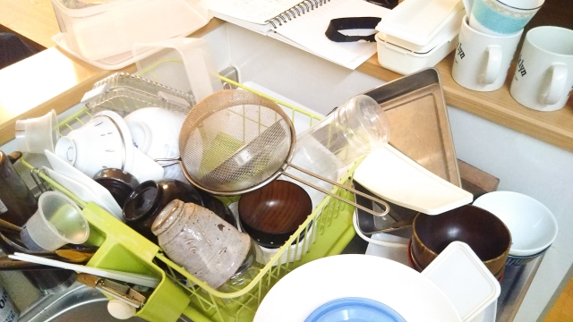 キッチン　片付かない